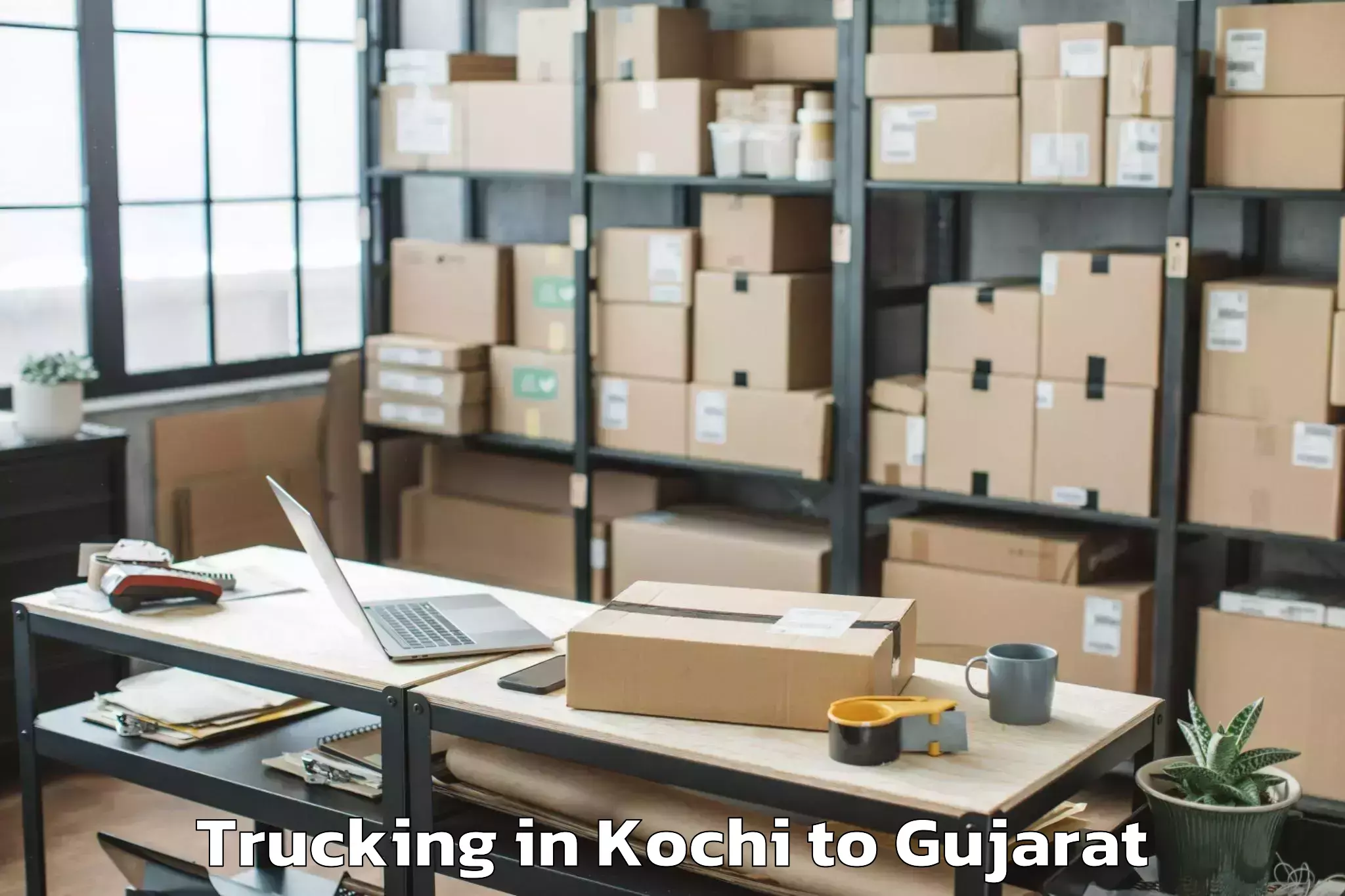 Quality Kochi to Patdi Trucking